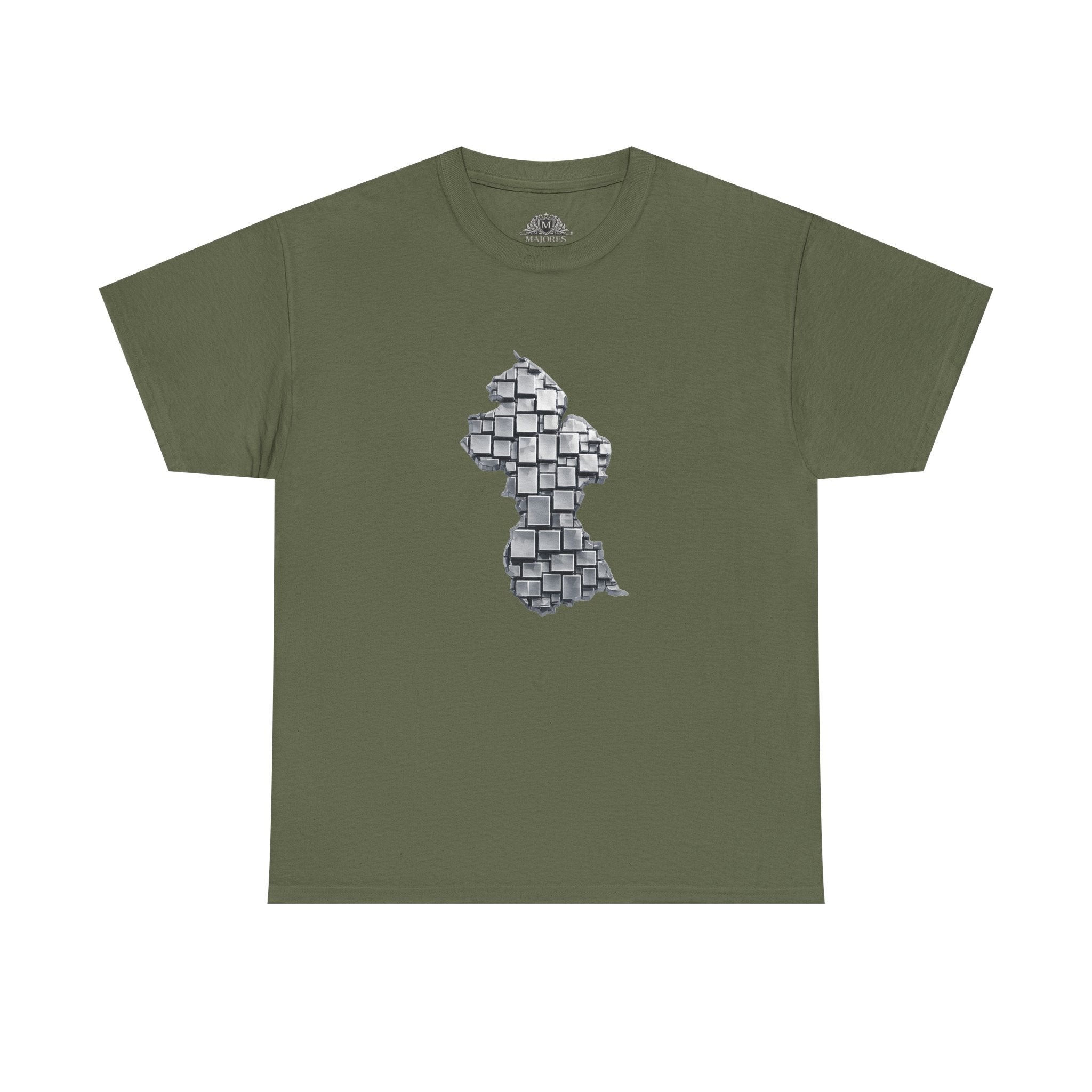 Guyana Geometric Map T-Shirt — Mineral Heritage Design