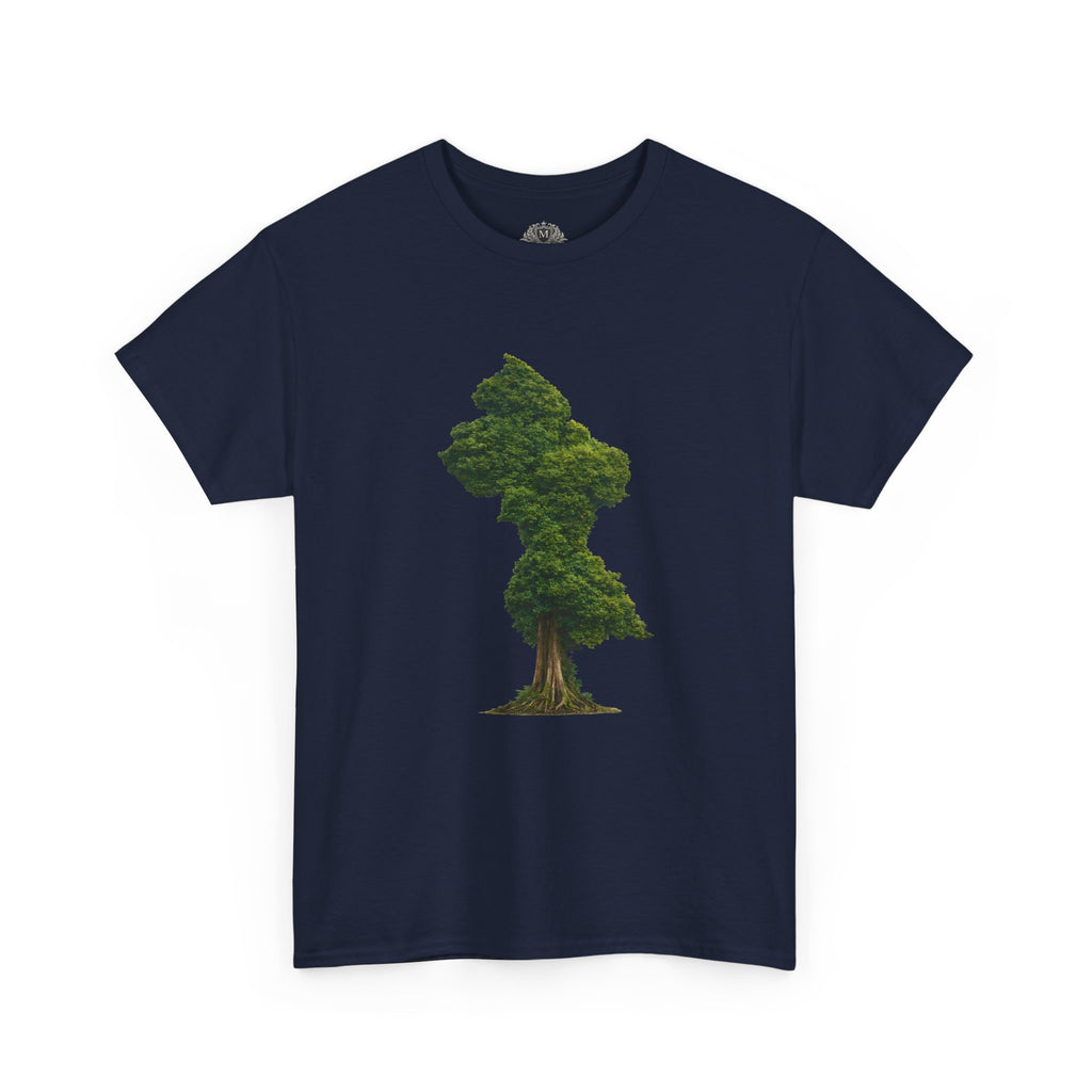 Guyana Map Tree Silhouette T‑Shirt