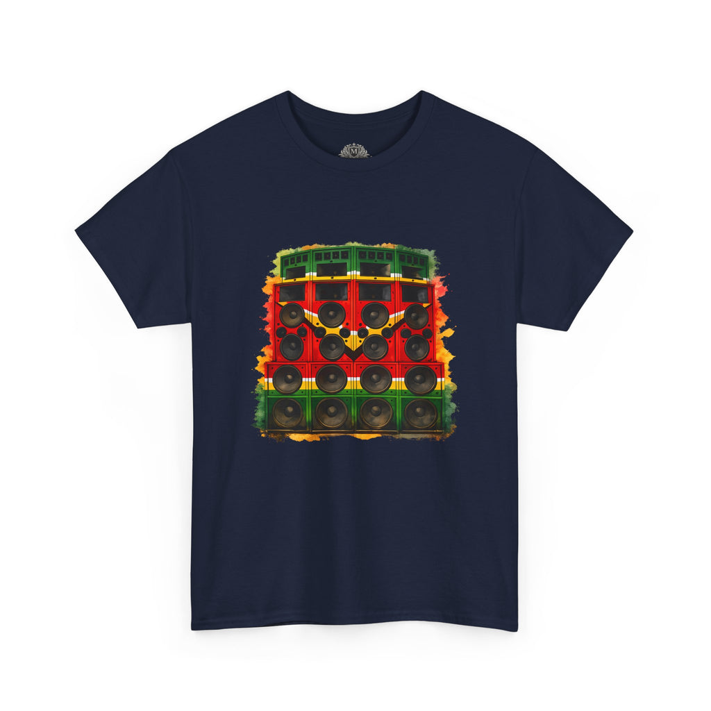 Reggae Sound System T‑Shirt – Speaker Stack Graphic Tee