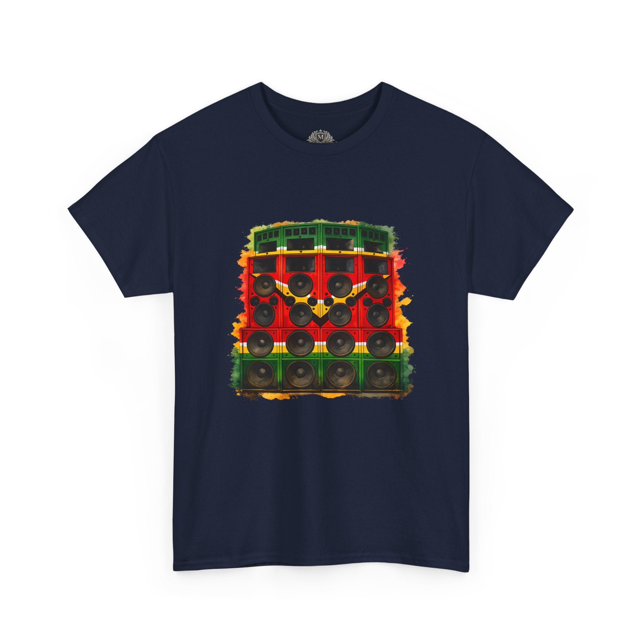 Reggae Sound System T‑Shirt – Speaker Stack Graphic Tee