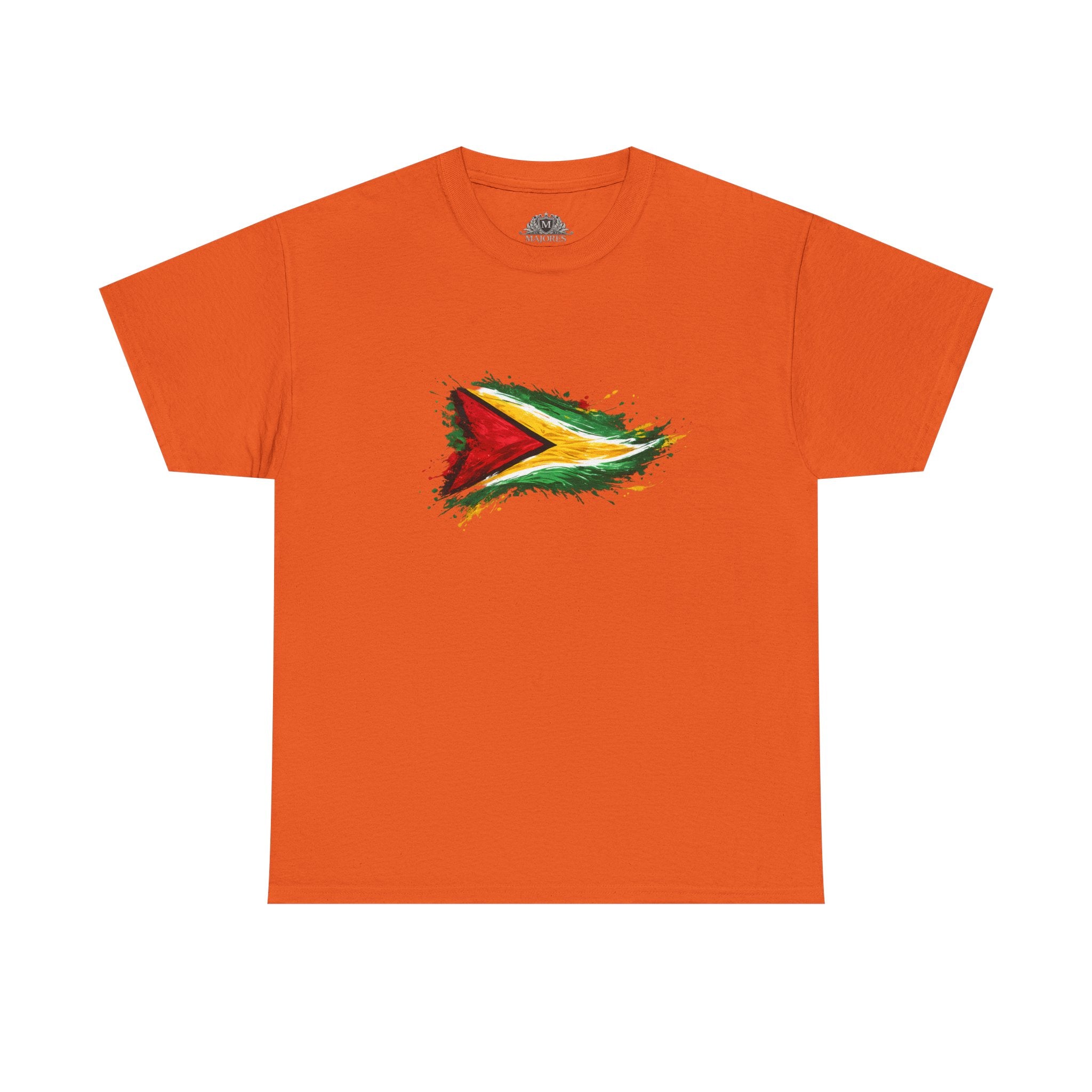 Guyana Flag Paint Splash T-Shirt — Patriotic Caribbean Tee