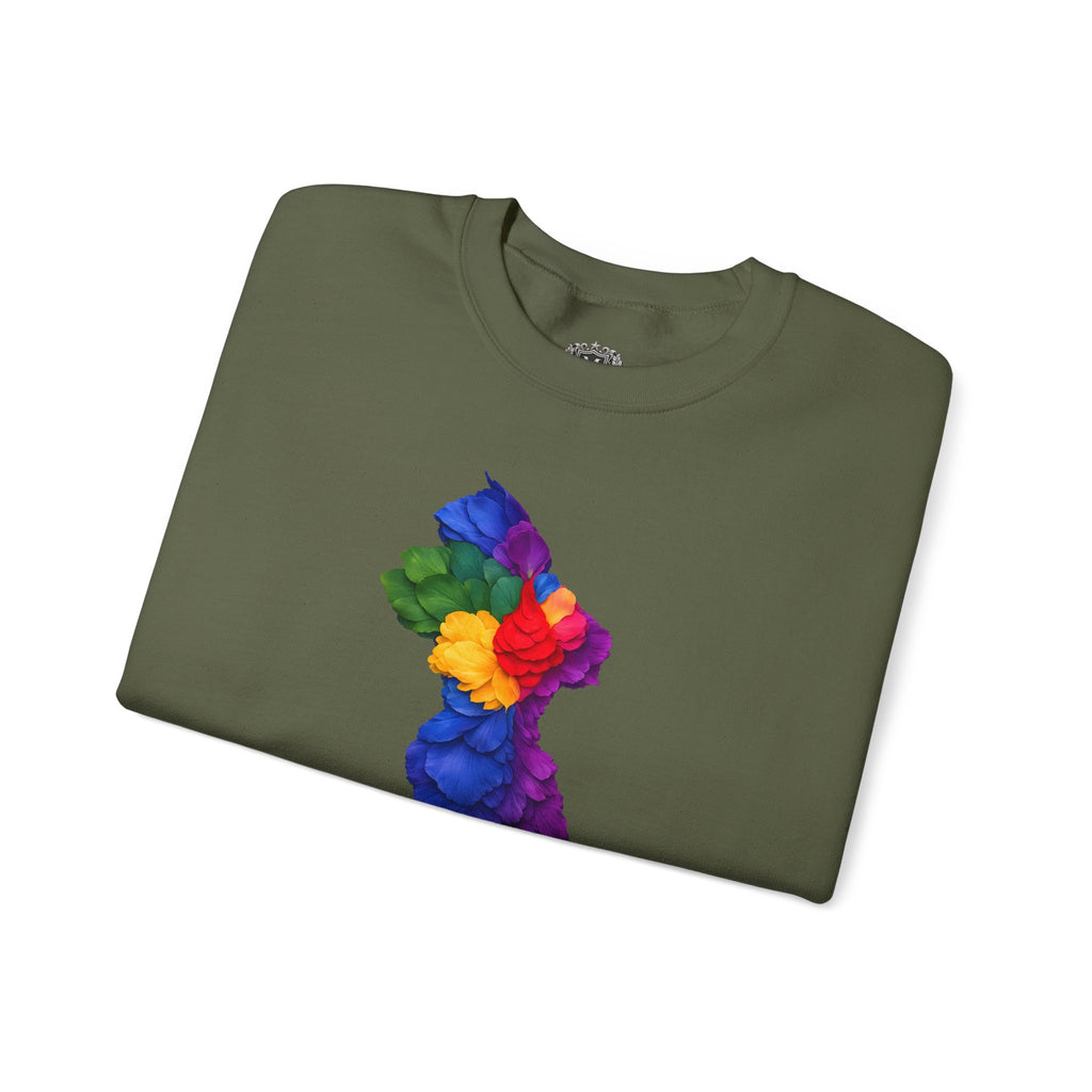 Floral Guyana Map Silhouette Sweatshirt – Flower Map Crewneck