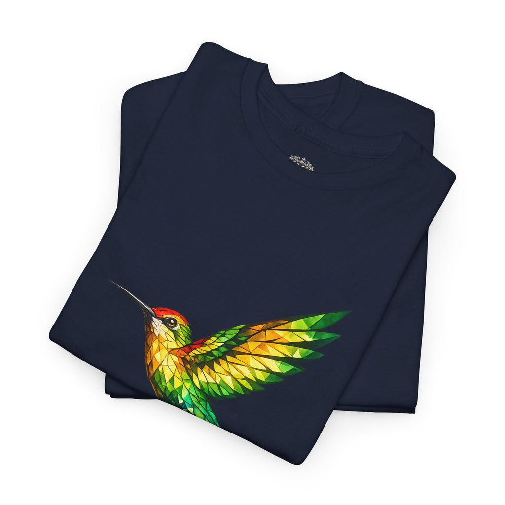 Guyana Rainforest Stained-Glass Hummingbird Tee — Biodiversity & Conservation