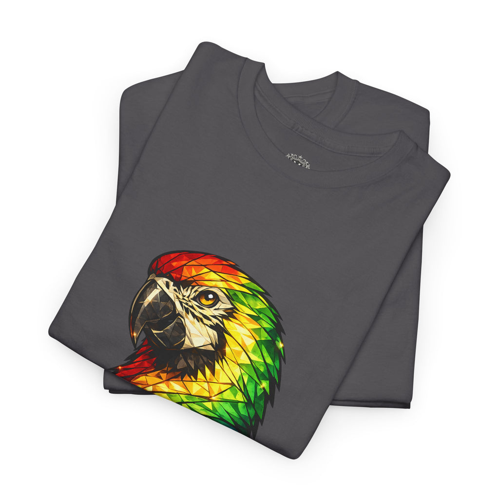 Colorful Tropical Macaw Graphic Tee