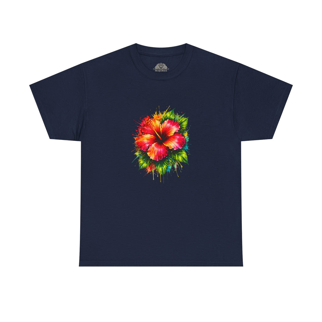 Hibiscus Watercolor Tee — Tropical Flower Graphic T-Shirt