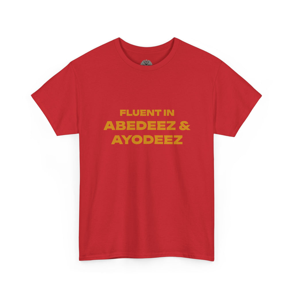 Fluent in Abedeez & Ayodeez T‑Shirt — Guyana Creole Tee
