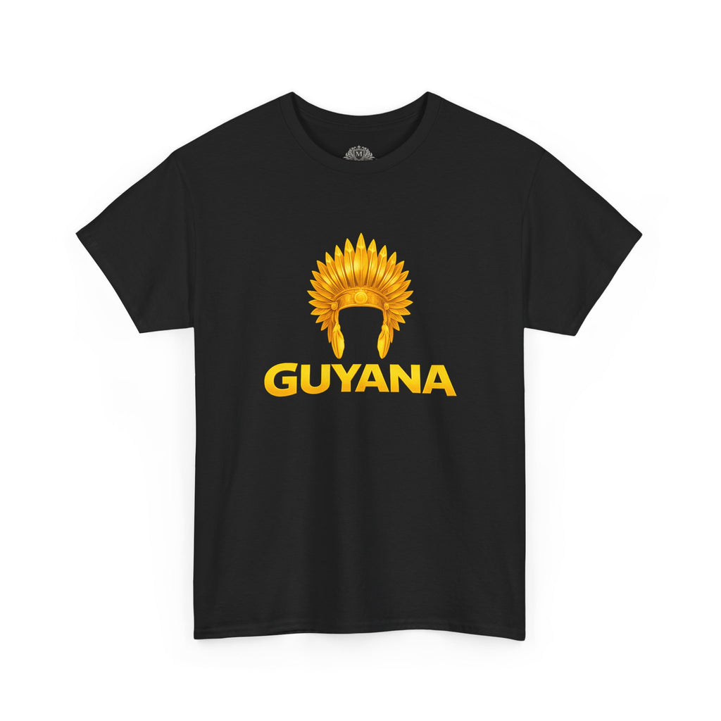 Guyana Native Headdress T-Shirt — Golden Tribal Tribute Tee