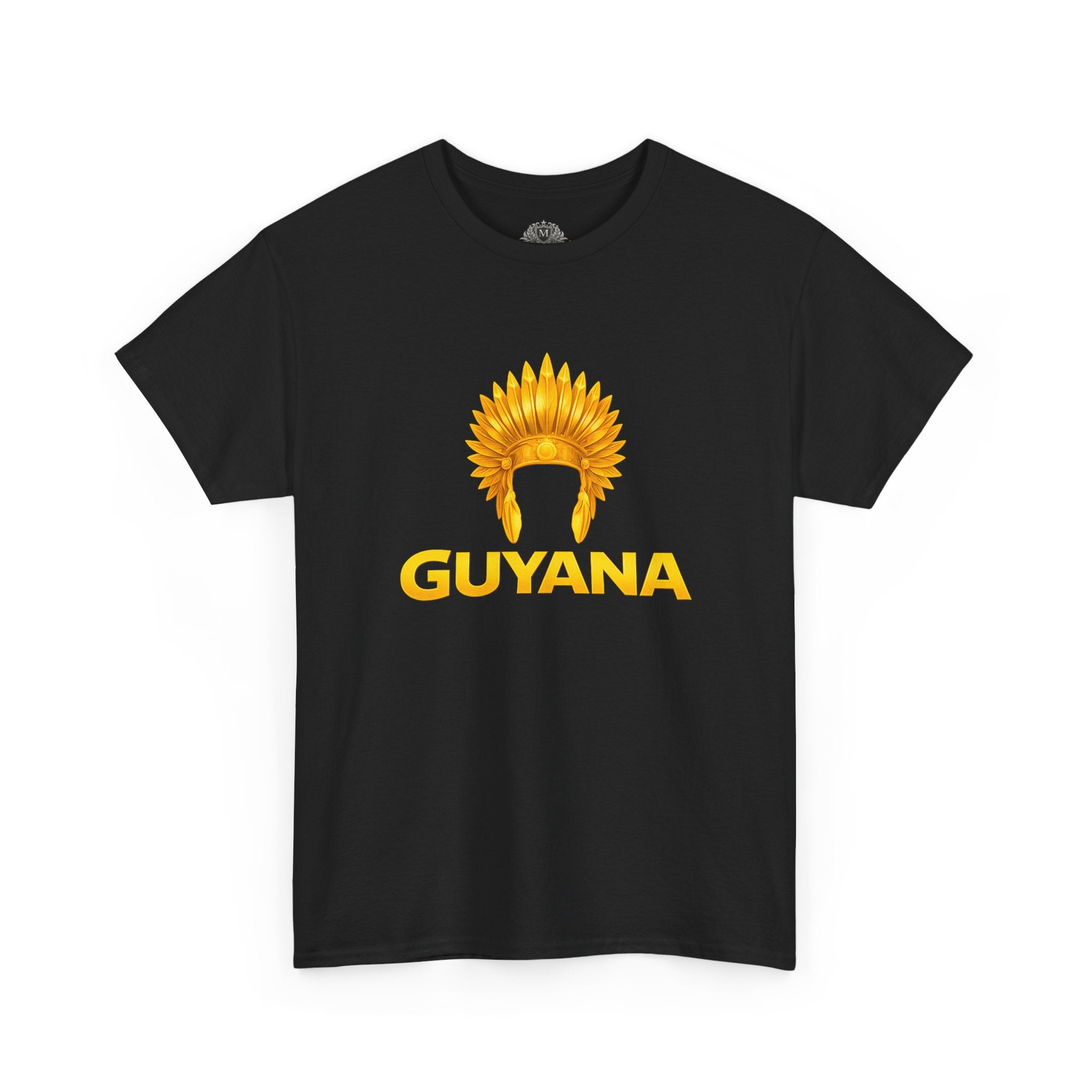 Guyana Native Headdress T-Shirt — Golden Tribal Tribute Tee