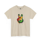 Guyana Flag Peace Sign T-Shirt — Hope & Unity Tee