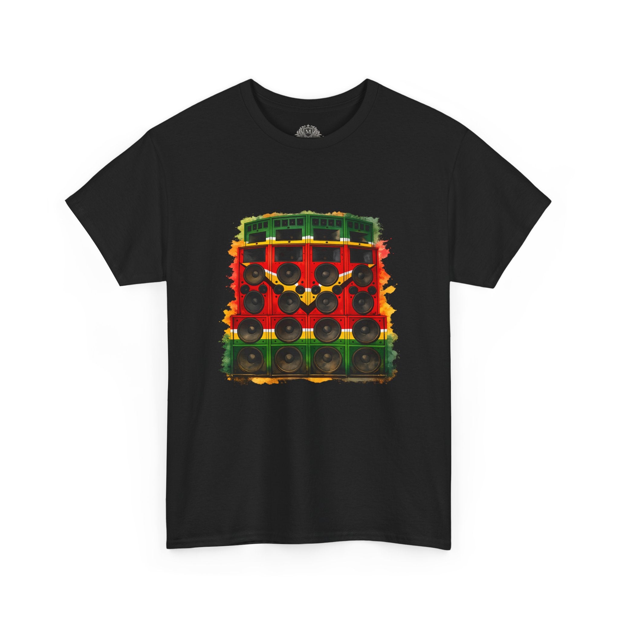 Reggae Sound System T‑Shirt – Speaker Stack Graphic Tee