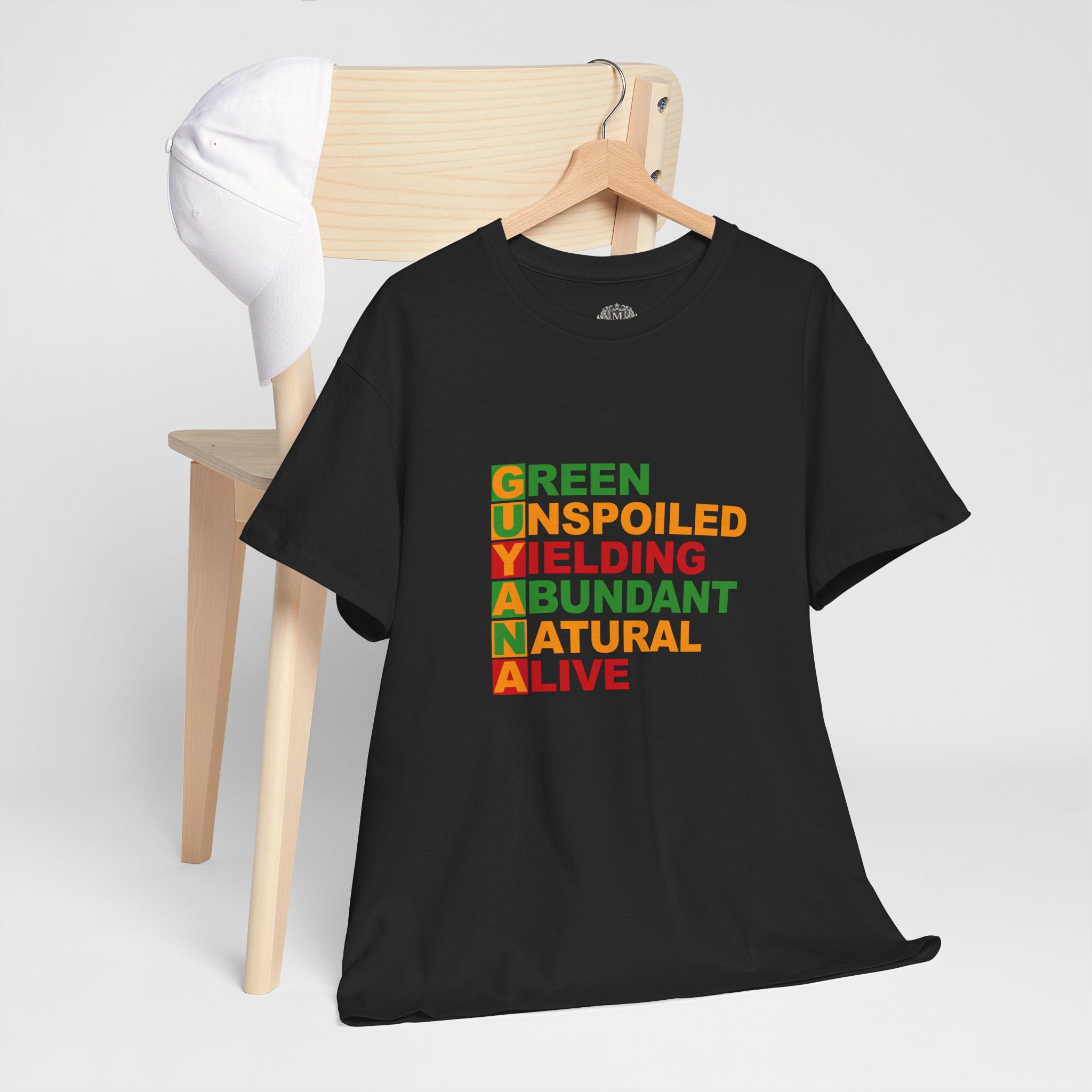 GUYANA Acrostic Design — Patriotic Eco Tee