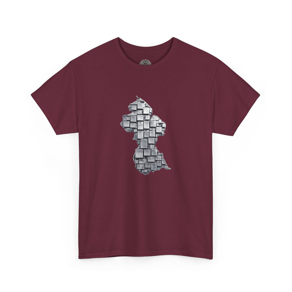 Guyana Geometric Map T-Shirt — Mineral Heritage Design