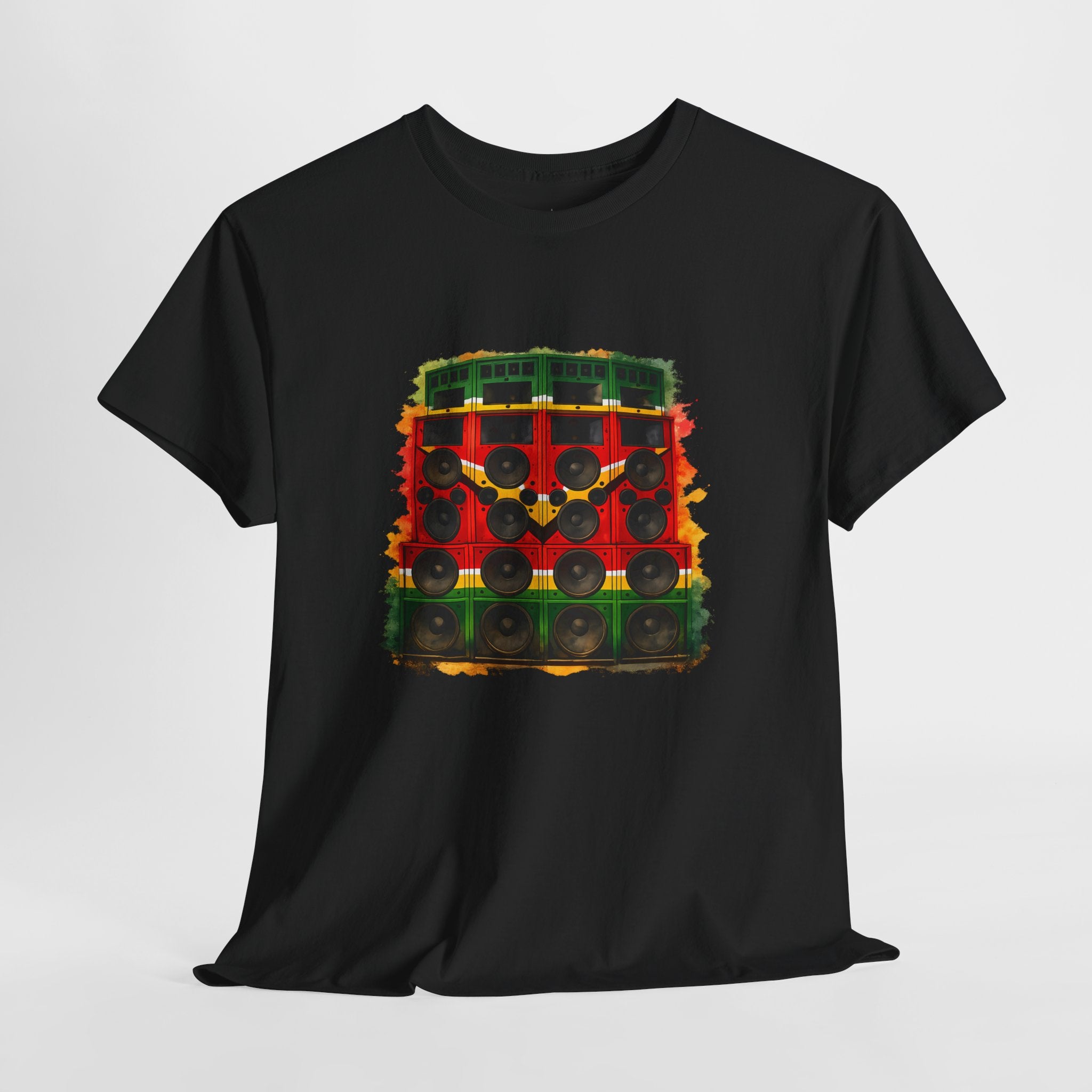 Reggae Sound System T‑Shirt – Speaker Stack Graphic Tee