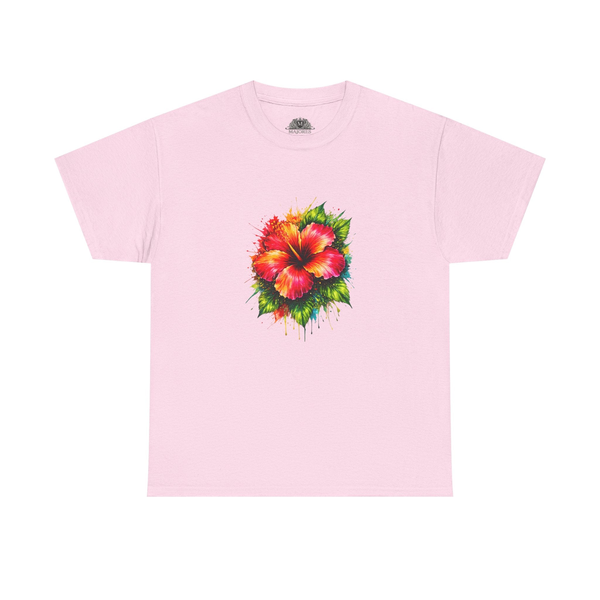 Hibiscus Watercolor Tee — Tropical Flower Graphic T-Shirt