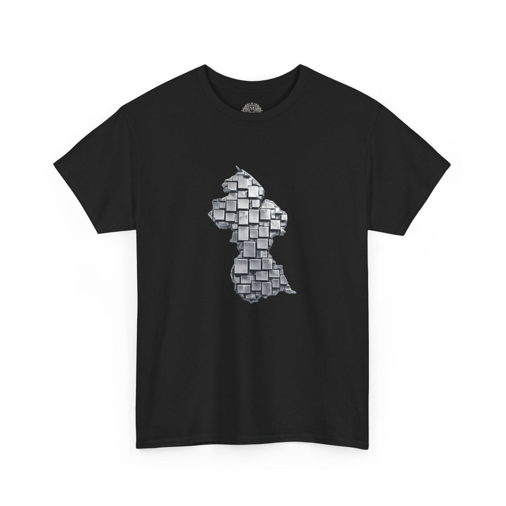 Guyana Geometric Map T-Shirt — Mineral Heritage Design