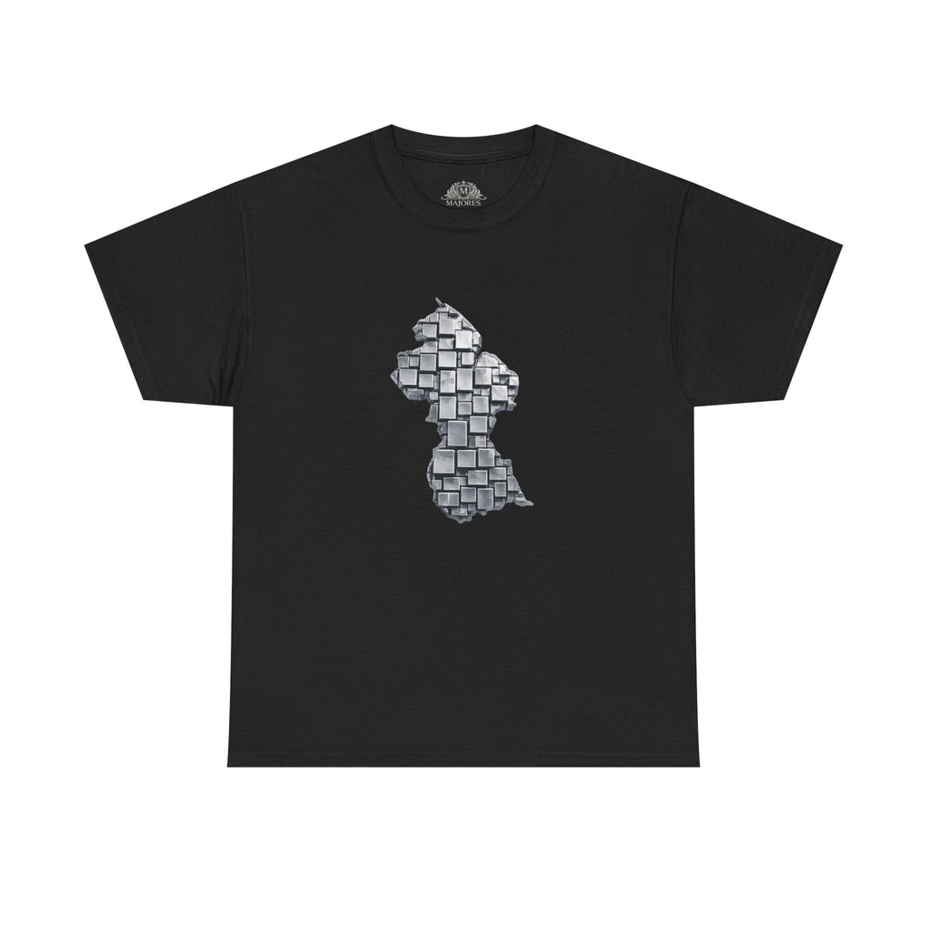 Guyana Geometric Map T-Shirt — Mineral Heritage Design