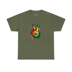 Guyana Flag Peace Sign T-Shirt — Hope & Unity Tee