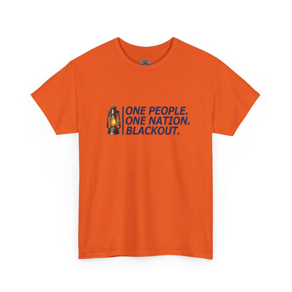 "One People. One Nation. Blackout." Lantern Graphic Tee