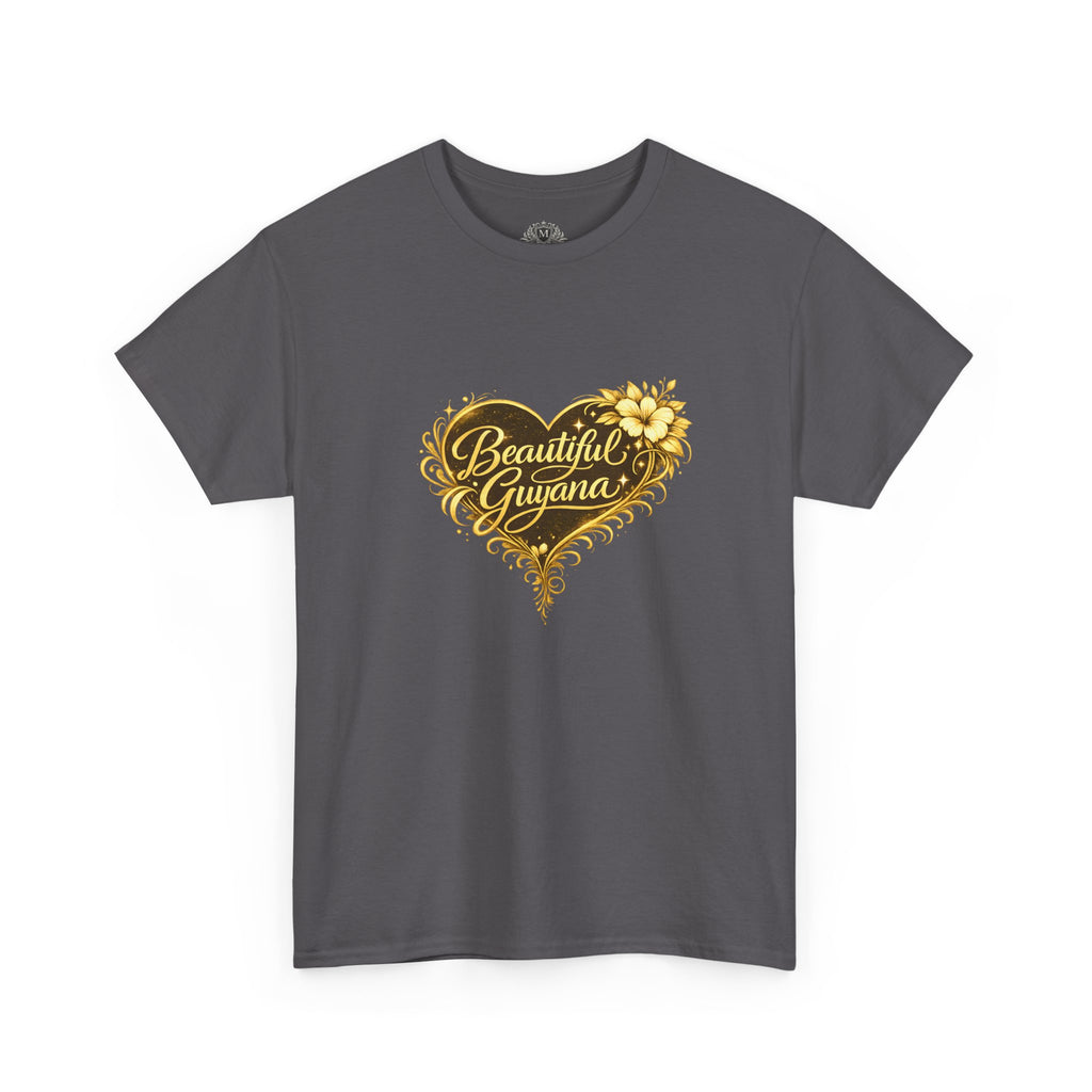 Beautiful Guyana Floral Heart Tee