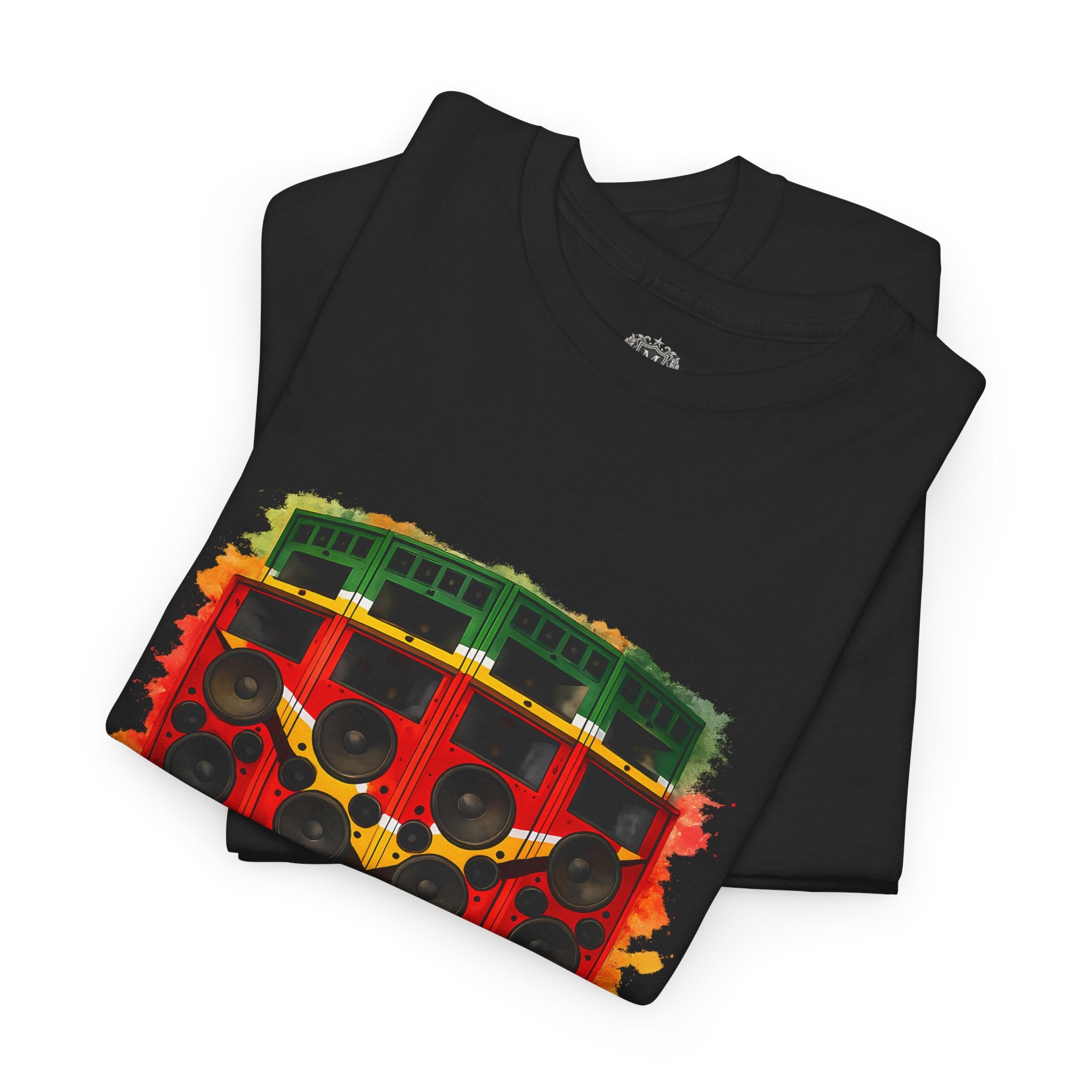 Reggae Sound System T‑Shirt – Speaker Stack Graphic Tee