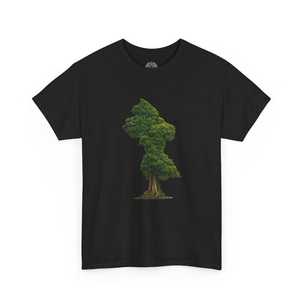 Guyana Map Tree Silhouette T‑Shirt