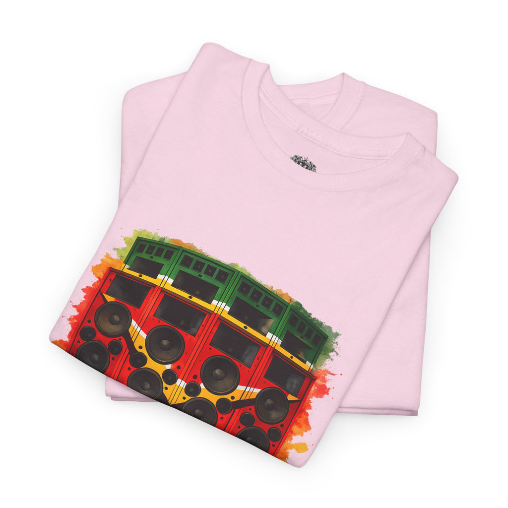 Reggae Sound System T‑Shirt – Speaker Stack Graphic Tee