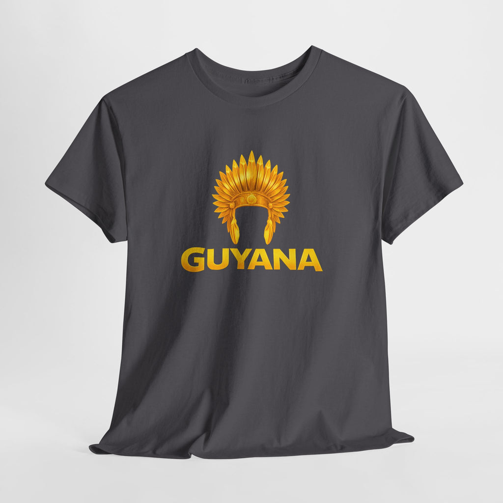 Guyana Native Headdress T-Shirt — Golden Tribal Tribute Tee