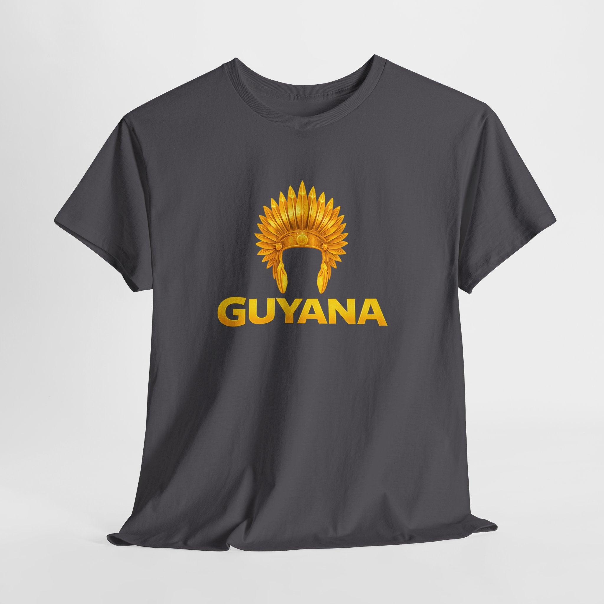 Guyana Native Headdress T-Shirt — Golden Tribal Tribute Tee