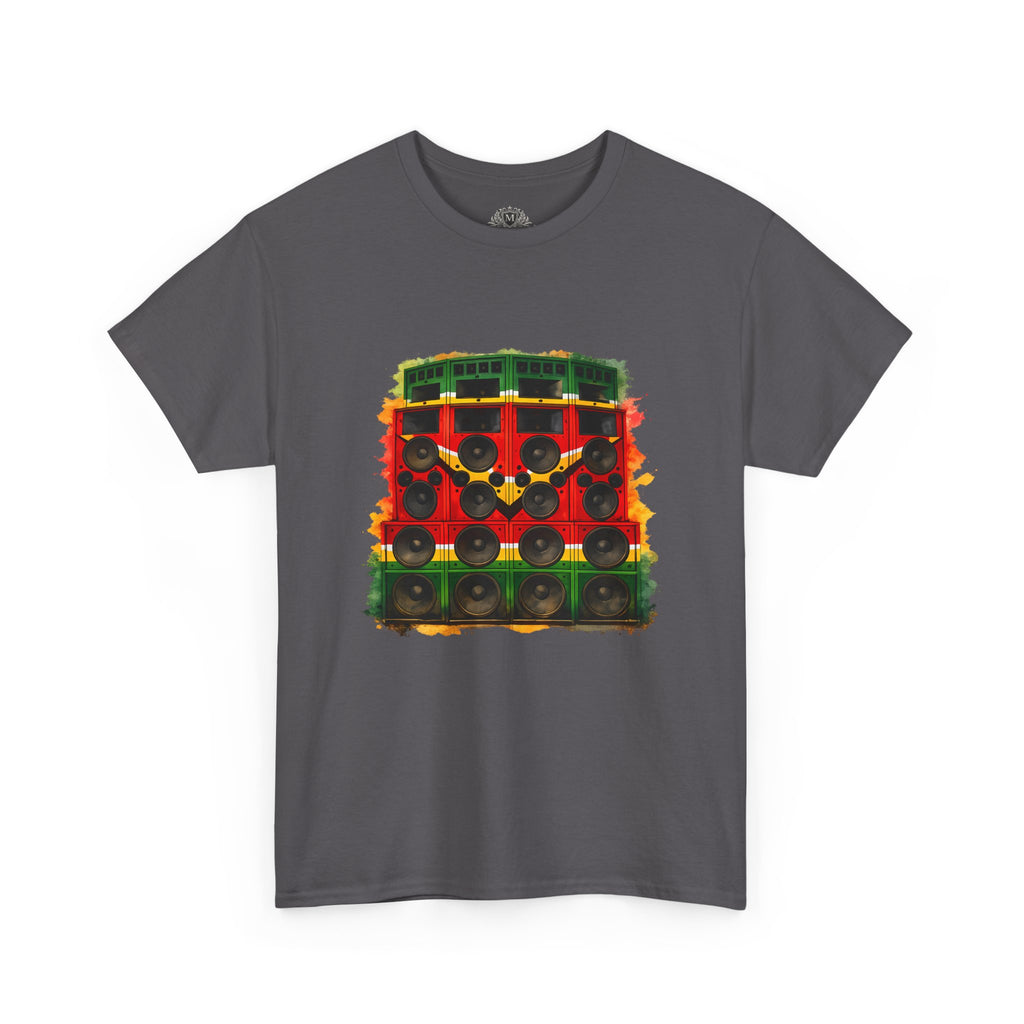 Reggae Sound System T‑Shirt – Speaker Stack Graphic Tee