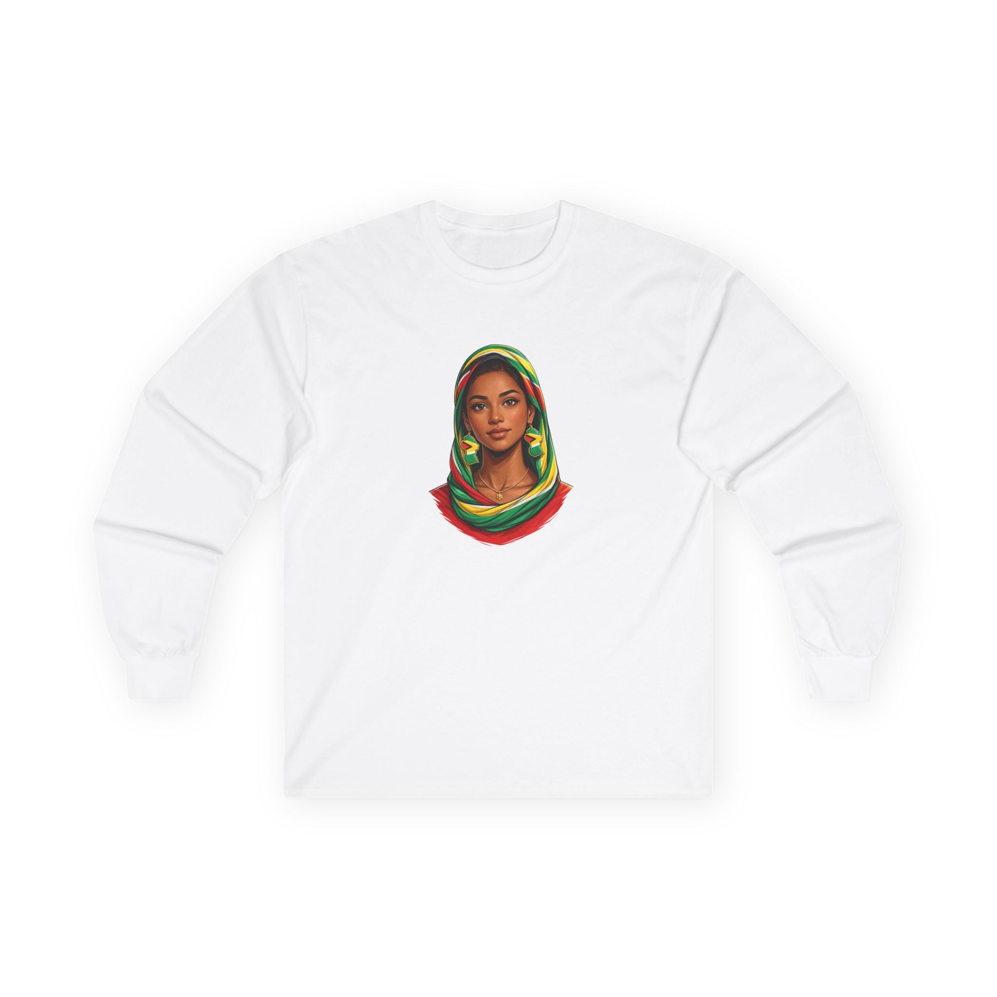Indo-Guyanese Headdress Portrait Long Sleeve Tee