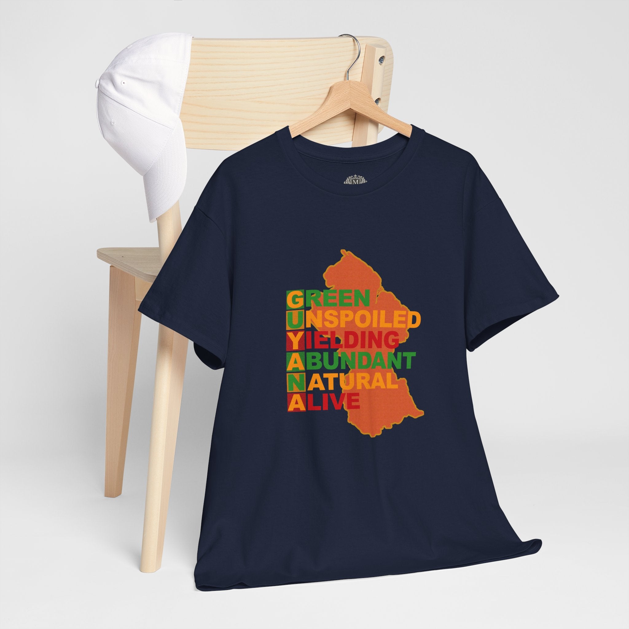 GUYANA Acrostic Design — Patriotic Eco Tee
