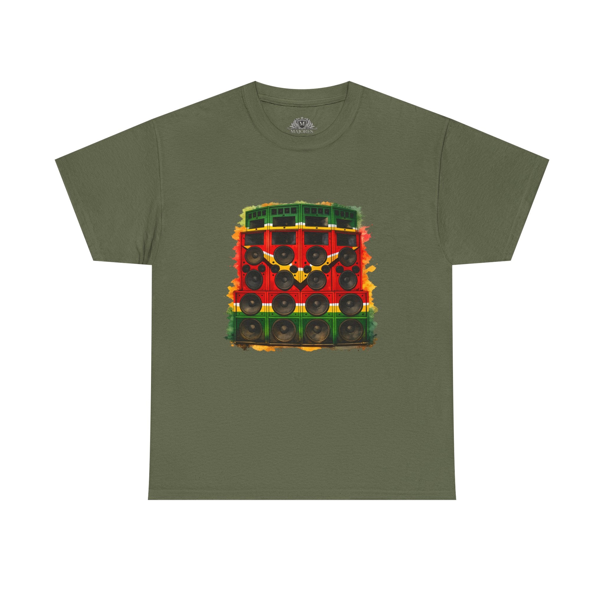 Reggae Sound System T‑Shirt – Speaker Stack Graphic Tee