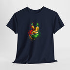 Guyana Flag Peace Sign T-Shirt — Hope & Unity Tee