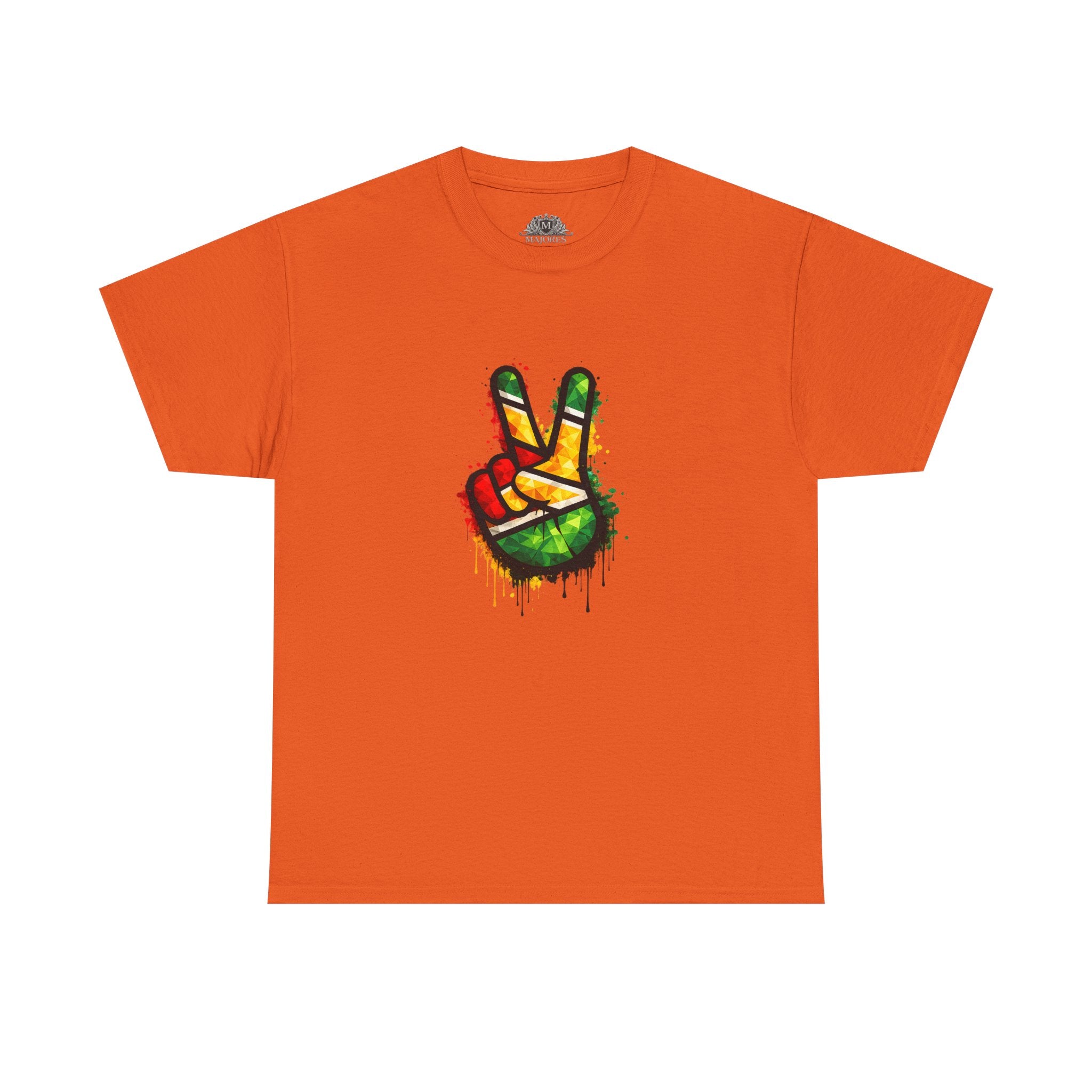 Guyana Flag Peace Sign T-Shirt — Hope & Unity Tee