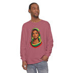 Indo Guyanese Woman Portrait — "Her Grace and Presence Does the Talking" Long Sleeve Tee