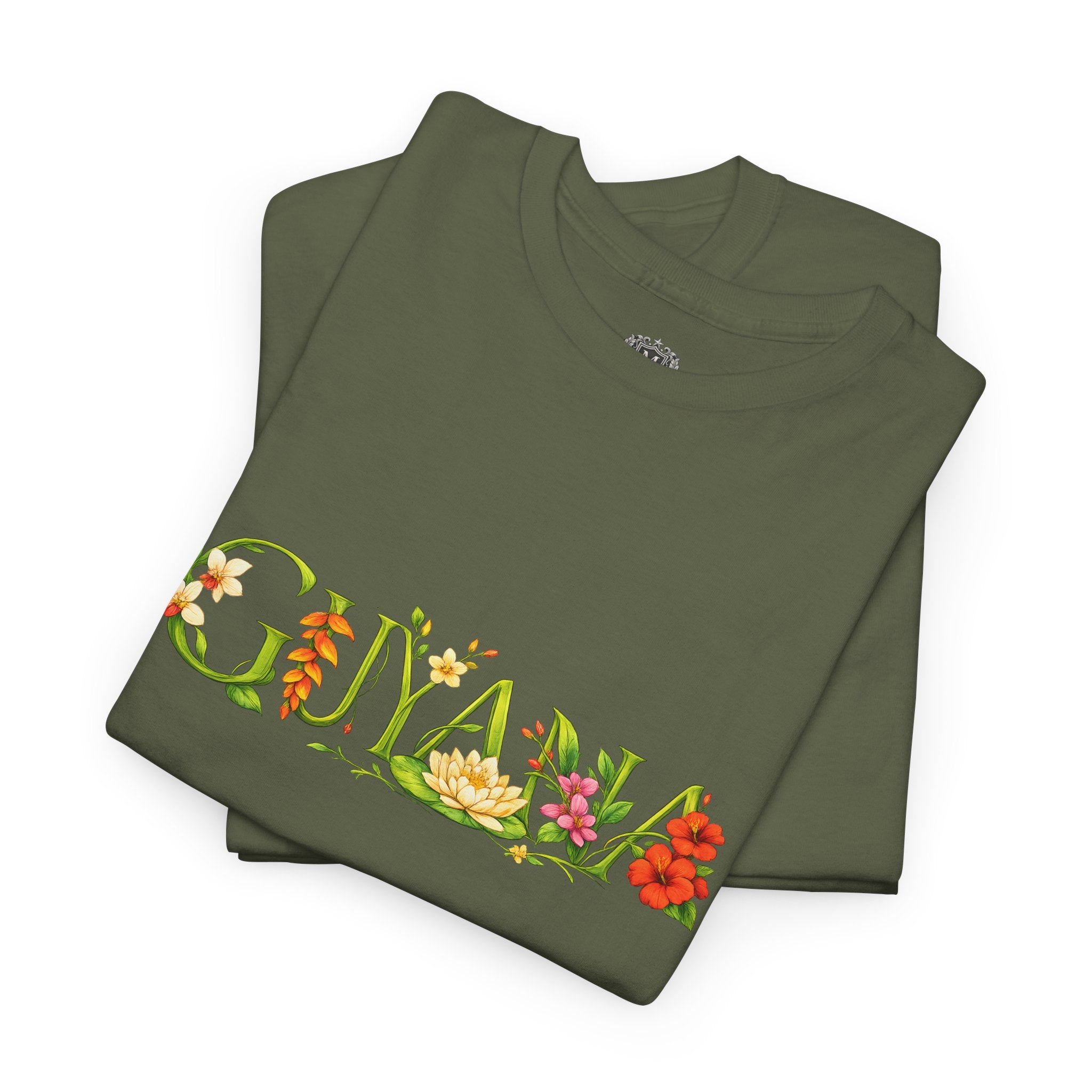 Guyana Floral Tee — Botanical Country Pride T-Shirt