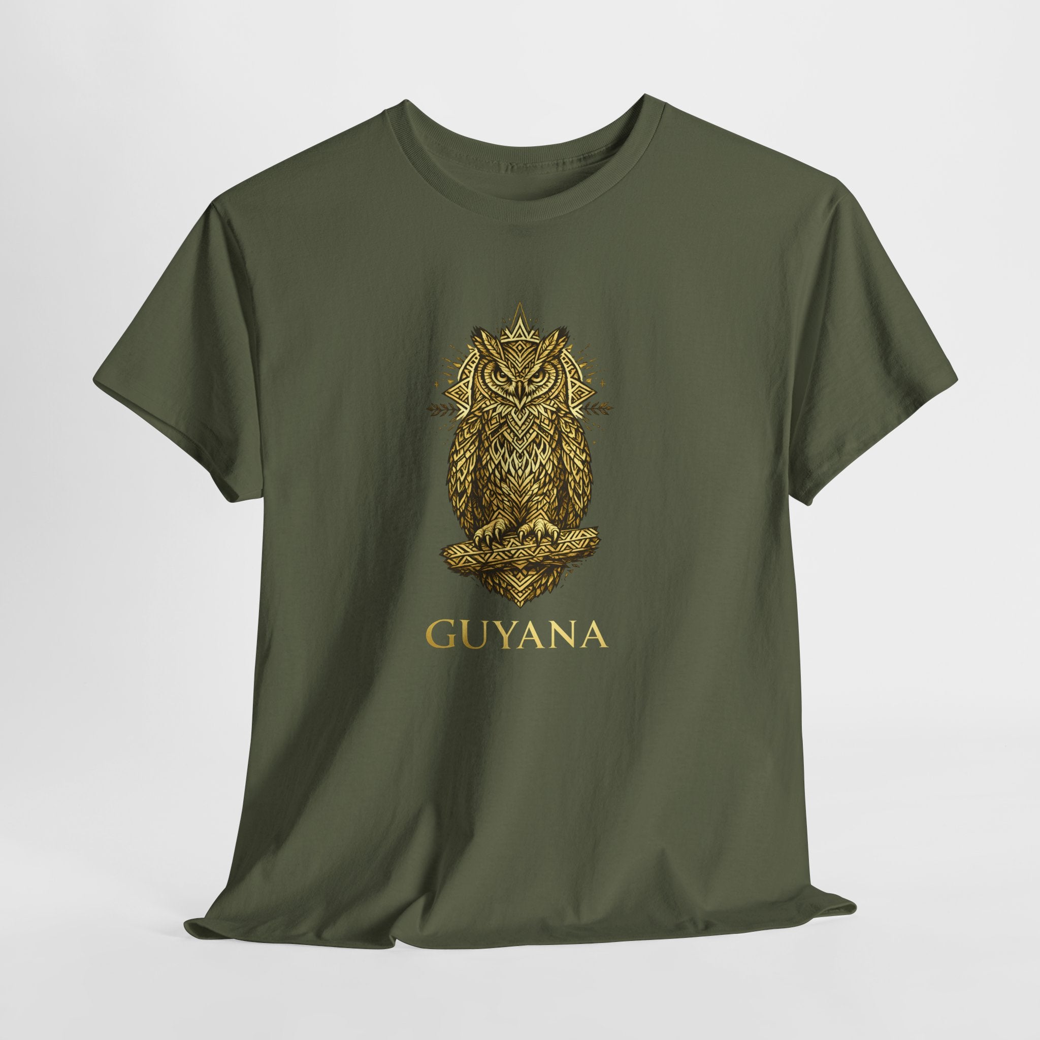 Guyana Tribal Striped Owl T-Shirt — Rainforest Conservation Tee