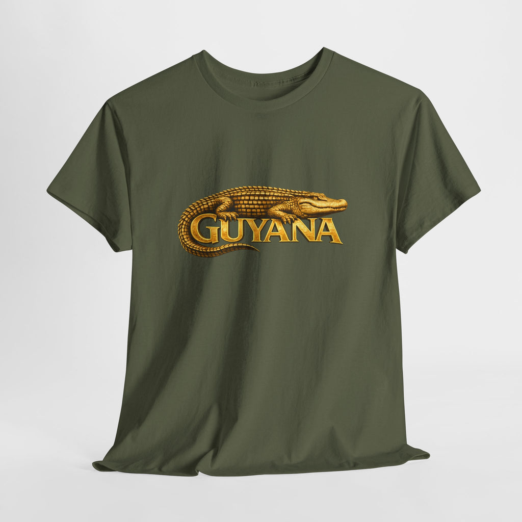 Guyana Golden Caiman Wildlife Graphic T-Shirt — Conservation Pride Tee