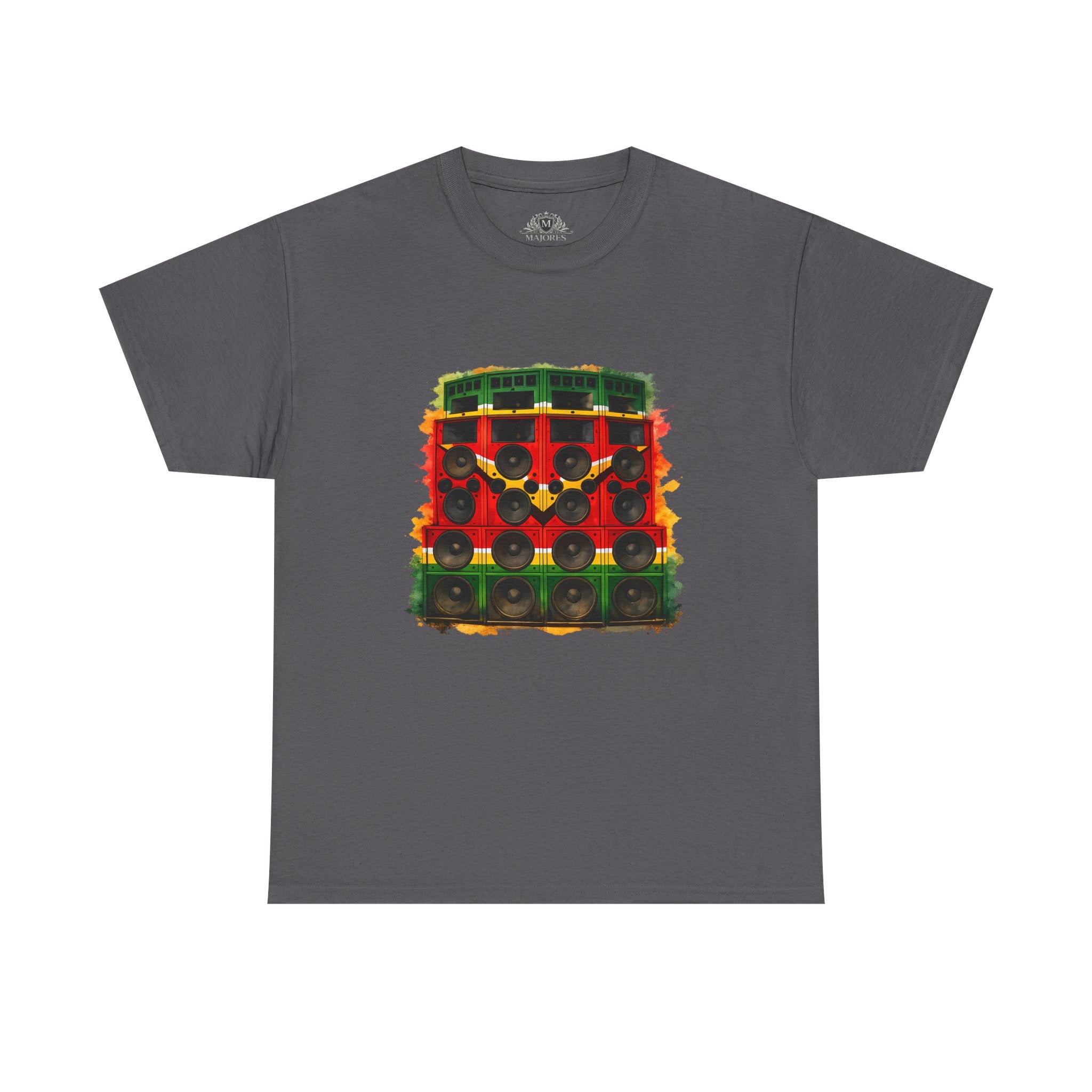Reggae Sound System T‑Shirt – Speaker Stack Graphic Tee