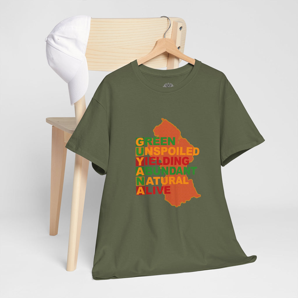 GUYANA Acrostic Design — Patriotic Eco Tee