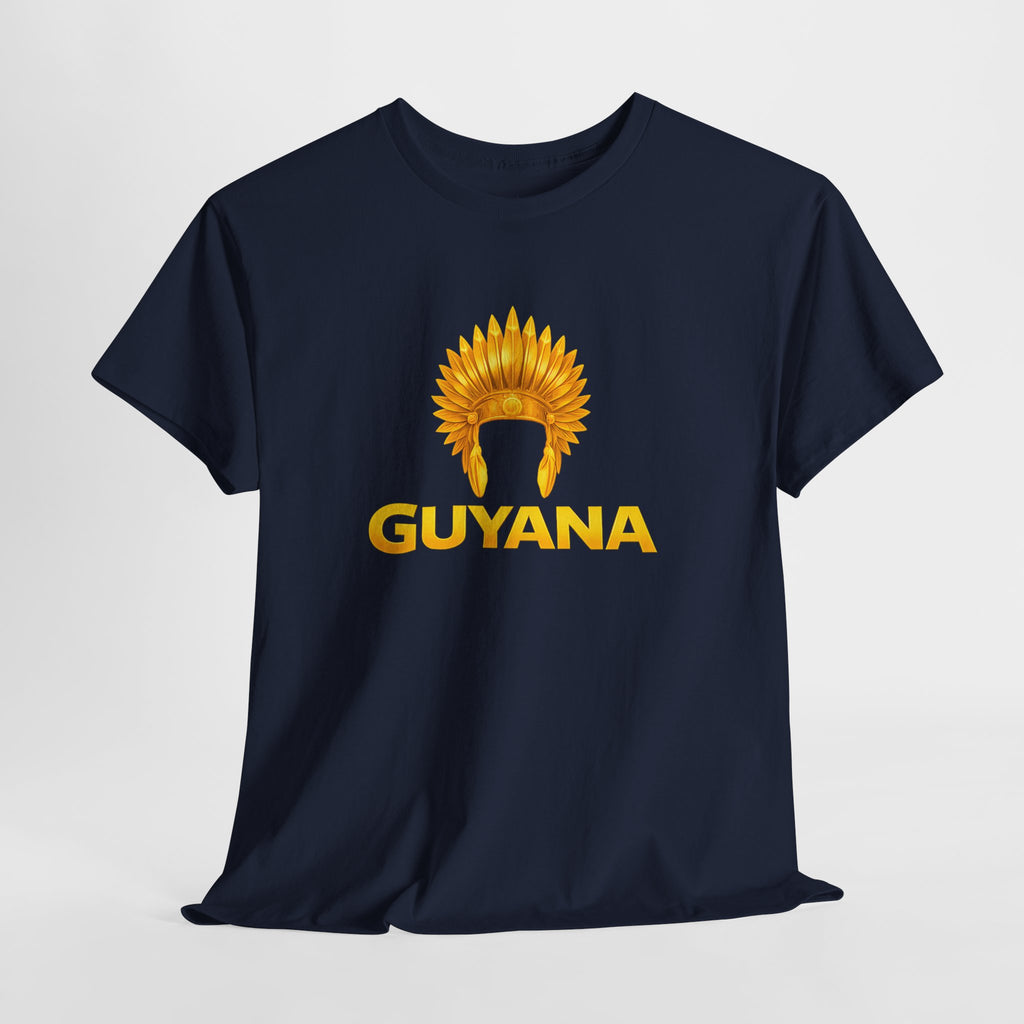 Guyana Native Headdress T-Shirt — Golden Tribal Tribute Tee