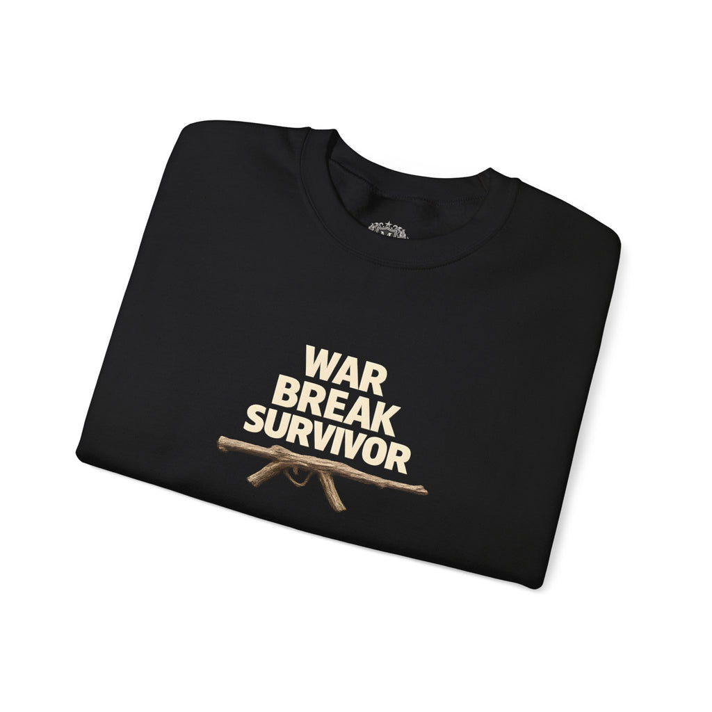 War Break Survivor Crewneck Sweatshirt — Childhood Nostalgia