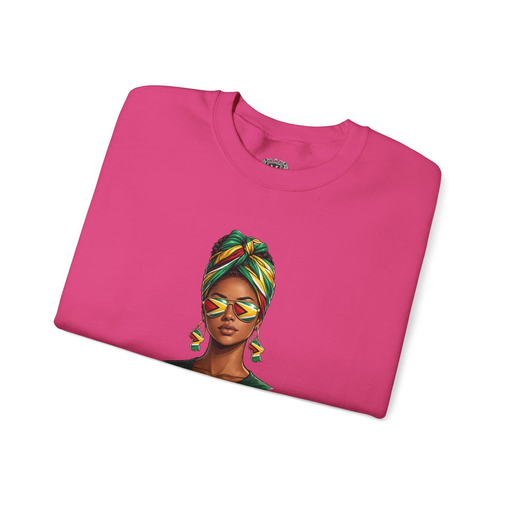 Afro Guyanese Headwrap Portrait Crewneck Sweatshirt