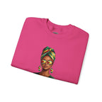 Afro Guyanese Headwrap Portrait Crewneck Sweatshirt