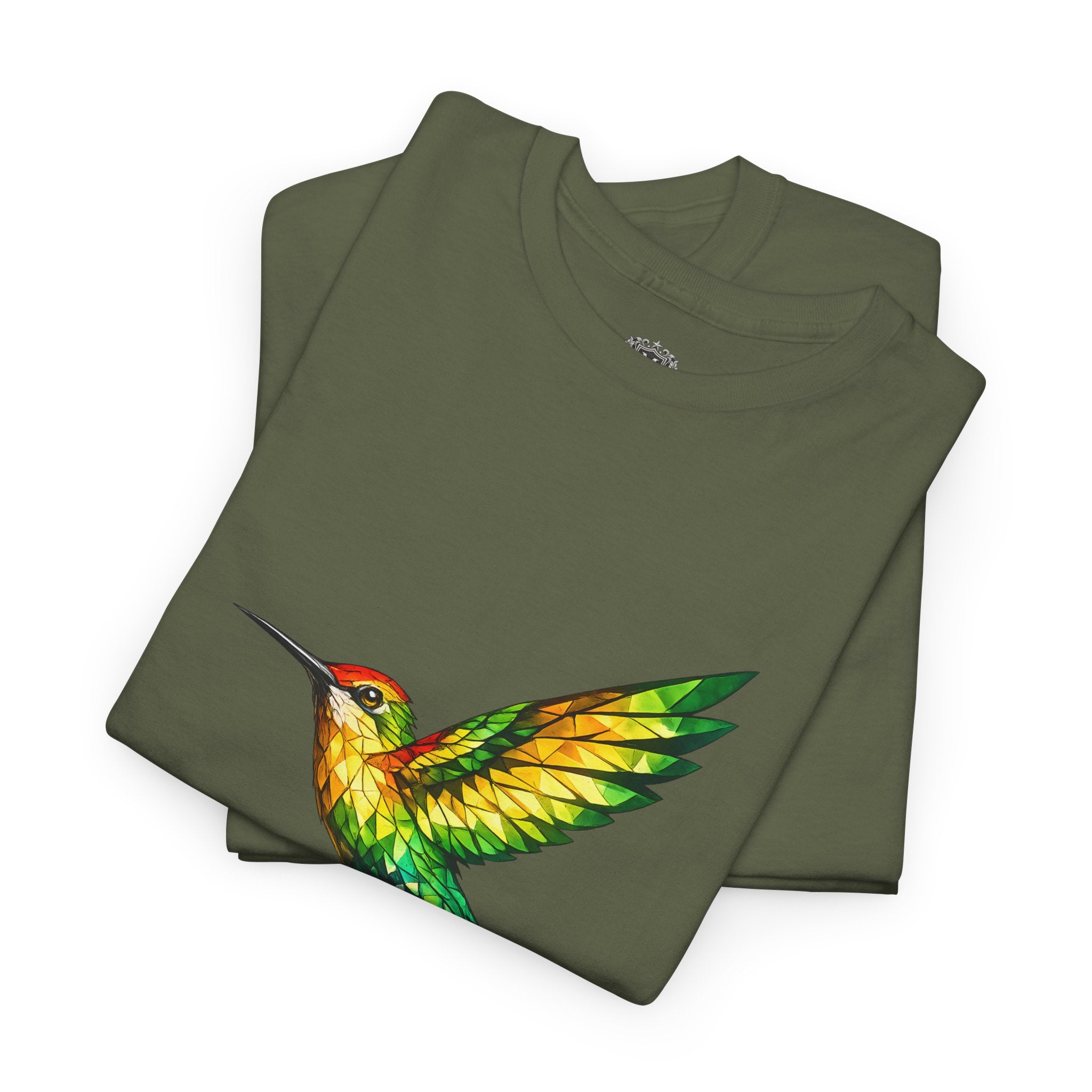 Guyana Rainforest Stained-Glass Hummingbird Tee — Biodiversity & Conservation