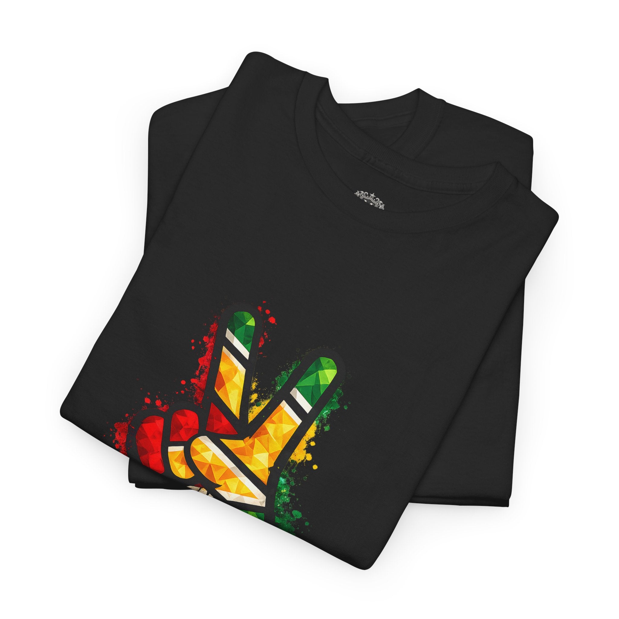 Guyana Flag Peace Sign T-Shirt — Hope & Unity Tee